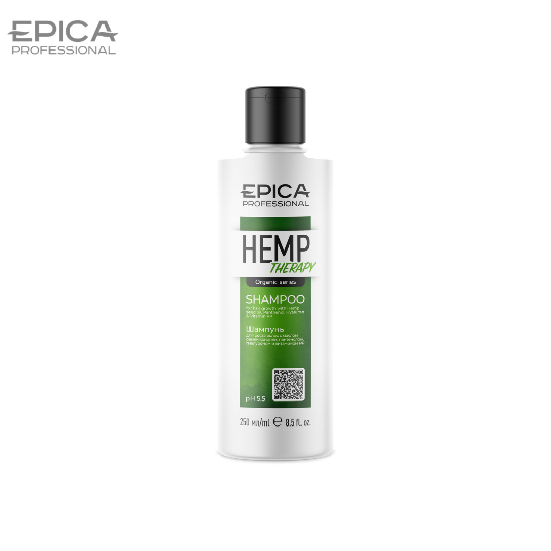 Шампунь для роста волос Epica Professional HEMP THERAPY Organic 250мл