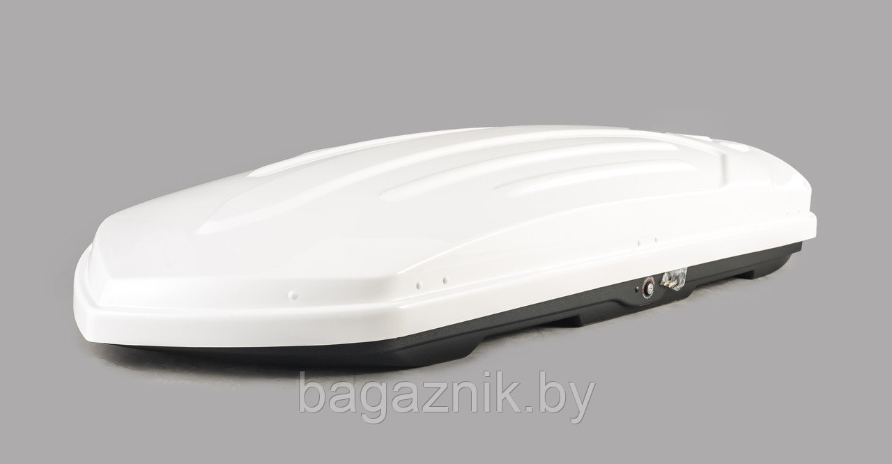 Автобокс Sotra BLIZZARD 207х80х34см, 440л, двухсторонний, белый глянец