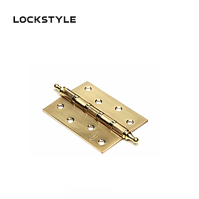 Петля дверная LOCKSTYLE 4 GB-C матовое золото, универсальная (с шариковыми подшипниками)