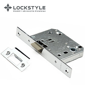 Механизм дверной врезной LOCKSTYLE 170PVC комплект с ответной планкой CP (хром)
