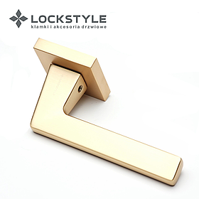 Ручки дверные LOCKSTYLE PRIME ZN BB ( матовое золото)
