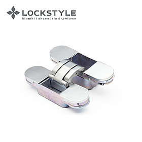 Петля скрытая 3D LOCKSTYLE, модель ECLIPSE 2.0 комплект MATT CHROME (матовый хром)