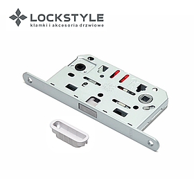 Замок магнитный межкомнатный AGB Polaris WC комплект (матовый хром) В06102.50.34