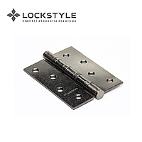 Петля дверная LOCKSTYLE 4 OS-F серебро античное, универсальная (с шариковыми подшипниками)