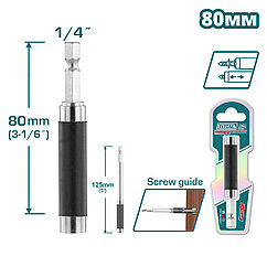 Держатель бит 80 мм TOTAL TAC463801