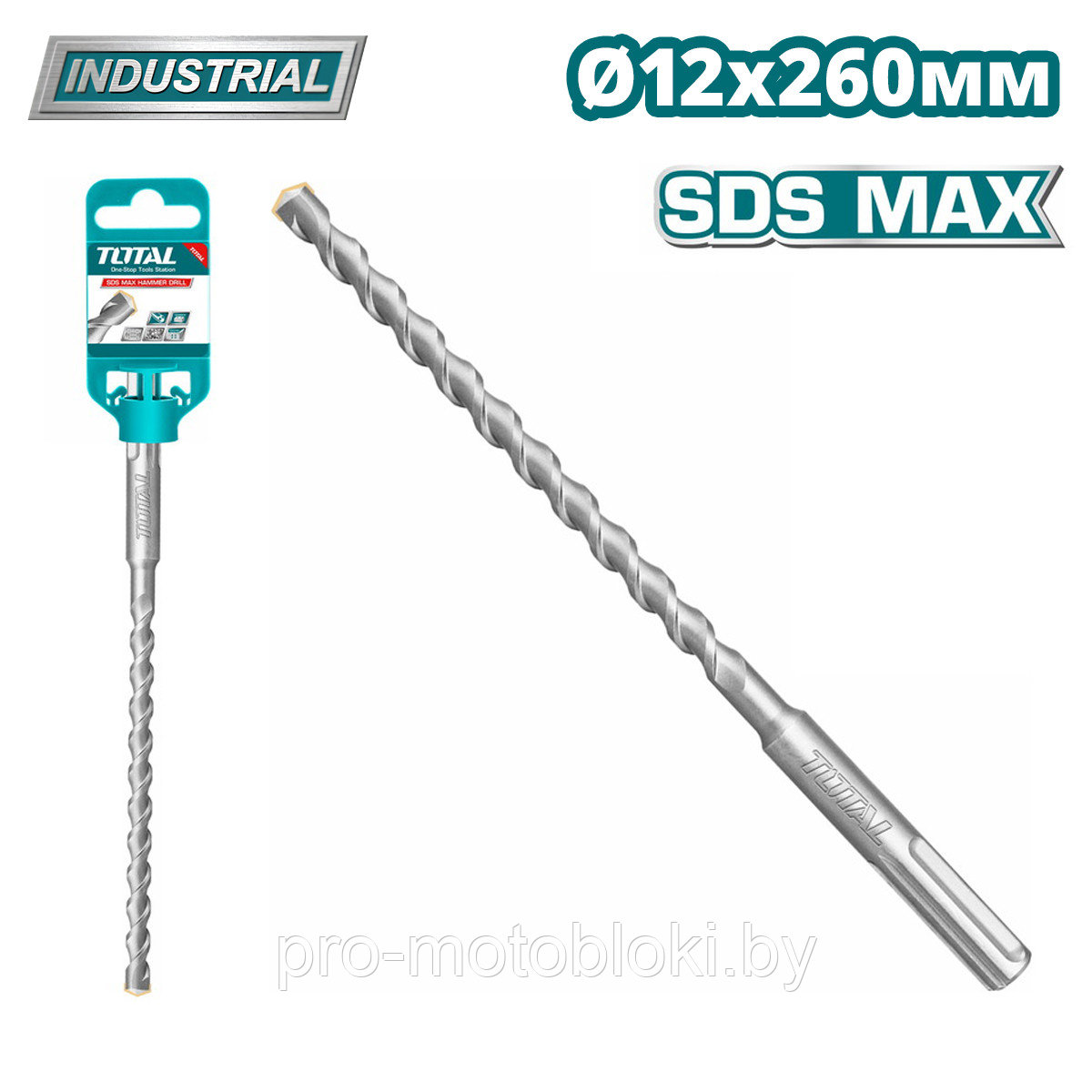 Бур SDS-MAX 12x260мм TOTAL TAC321207