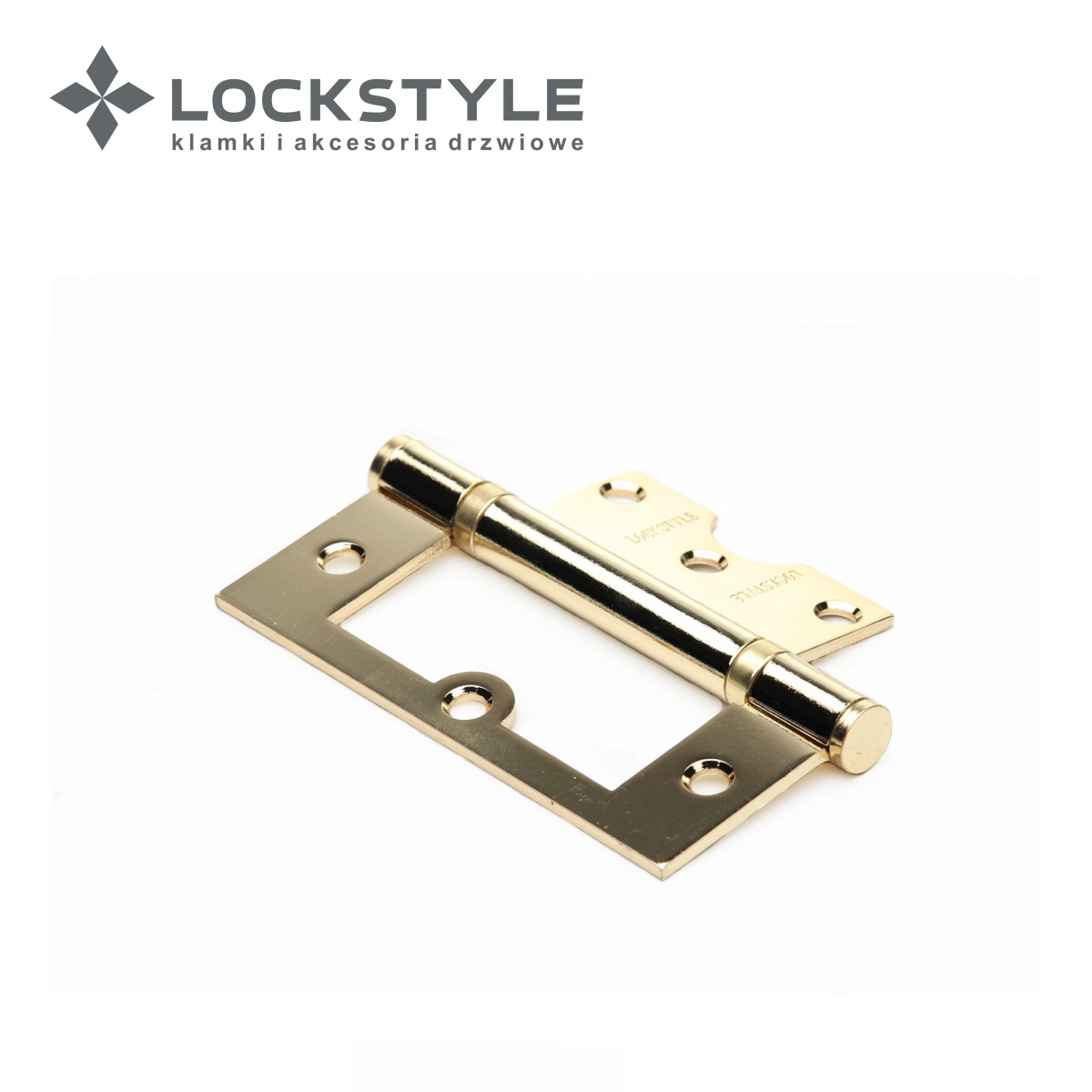 Петля дверная LOCKSTYLE TH PB золото, универсальная ( с шариковыми подшипниками)