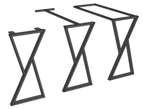Опора металлическая для барного стола серии "ТР-2" . Любой размер и цвет.
