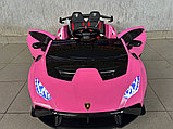 Детский электромобиль RiverToys Lamborghini Huracan STO E888EE (розовый), фото 2