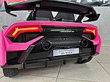 Детский электромобиль RiverToys Lamborghini Huracan STO E888EE (розовый), фото 5