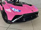 Детский электромобиль RiverToys Lamborghini Huracan STO E888EE (розовый), фото 6