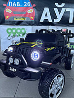 Детский электромобиль Baby Driver T222 4WD (черный) Jeep Усиленный аккумулятор 12V/10Аh Полноприводный