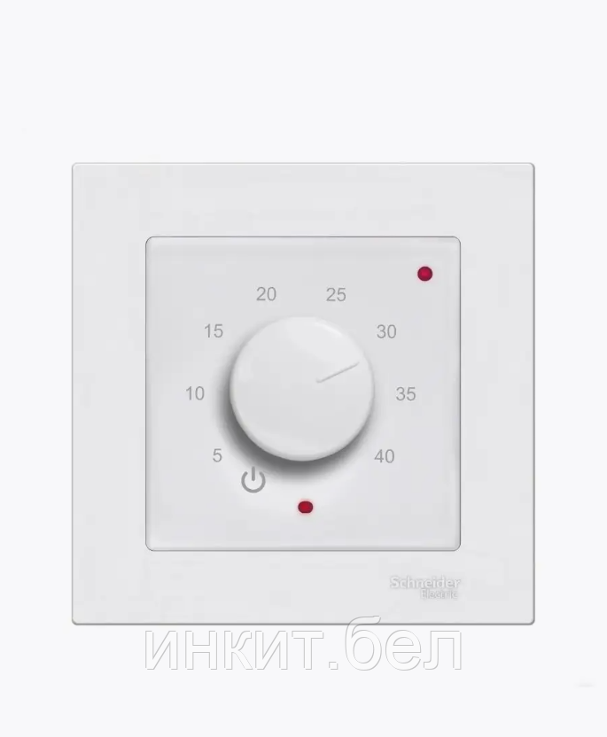 Терморегулятор ТР-03 Атлас Дизайн белый под рамку Schneider Electric