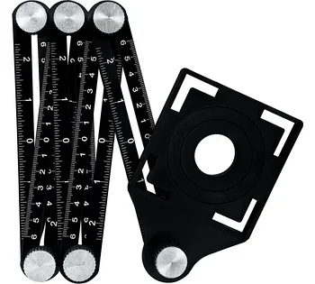 Линейка-шаблон vertextools для переноса отверстий на плитку 6 секций по 12см