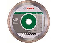 Алмазный круг 200х25.4 мм по керамике сплошн. BEST FOR CERAMIC BOSCH ( сухая/мокрая резка)