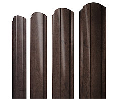 Штакетник Полукруглый Slim фигурный 0,45 Print Premium Antique Wood