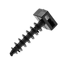 Дюбель для хомута-стяжки 6.0х35 мм черный (упак/20 шт) - dh6035-20