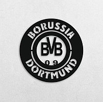 Настенное панно с эмблемой футбольного клуба BORUSSIA DORTMUND 60 см