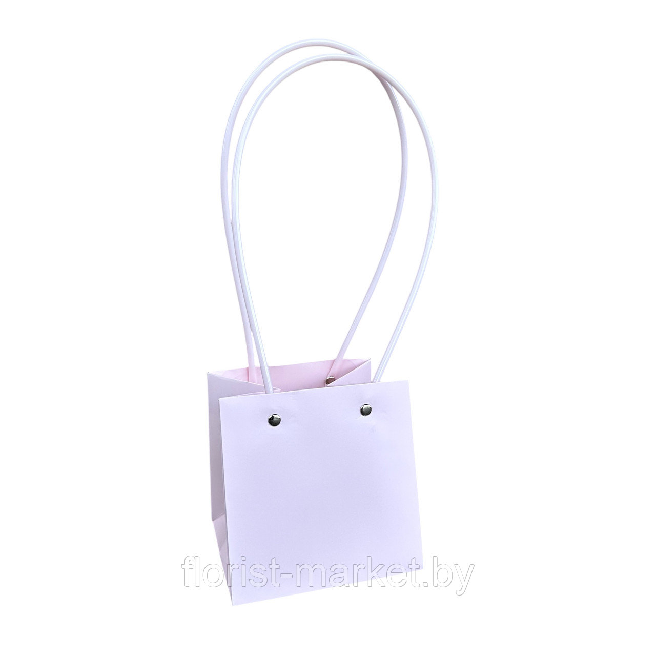 Пакет "Мастхэв" для цветов 12,5*11,5*12,5 см, розовый