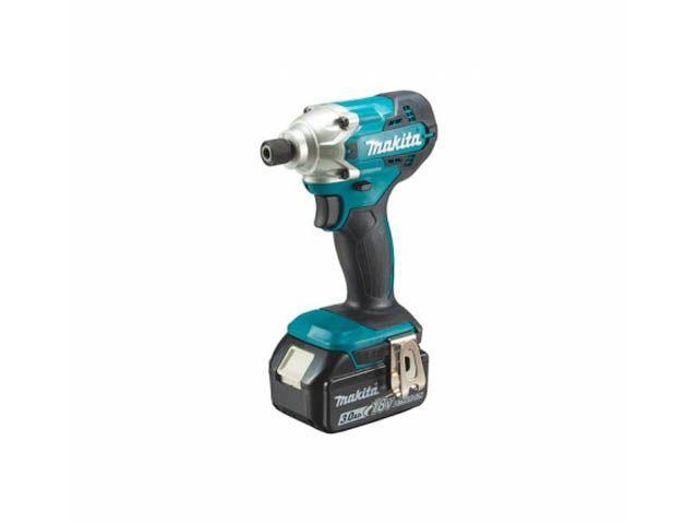 Аккумуляторный АКБ шуруповерт MAKITA LXT DTD 156 RFE в кейсе (18.0 В, 2 акк., 3.0 А/ч Li-Ion, 1 скор., 155 Нм,