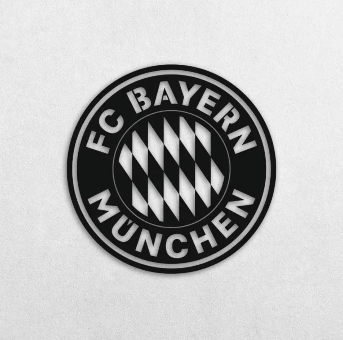 Настенное панно с эмблемой футбольного клуба BAYERN 60 см