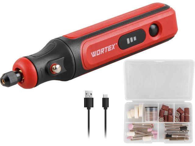 Аккумуляторный АКБ гравер WORTEX MG 1415 ELi в кор.+ аксессуары (4 В, 1,5 А/ч, 5000 - 18000 об/мин, цанга 3,2