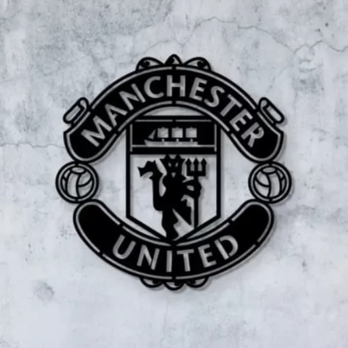 Настенное панно с эмблемой футбольного клуба MANCHESTER UNITED 50 см