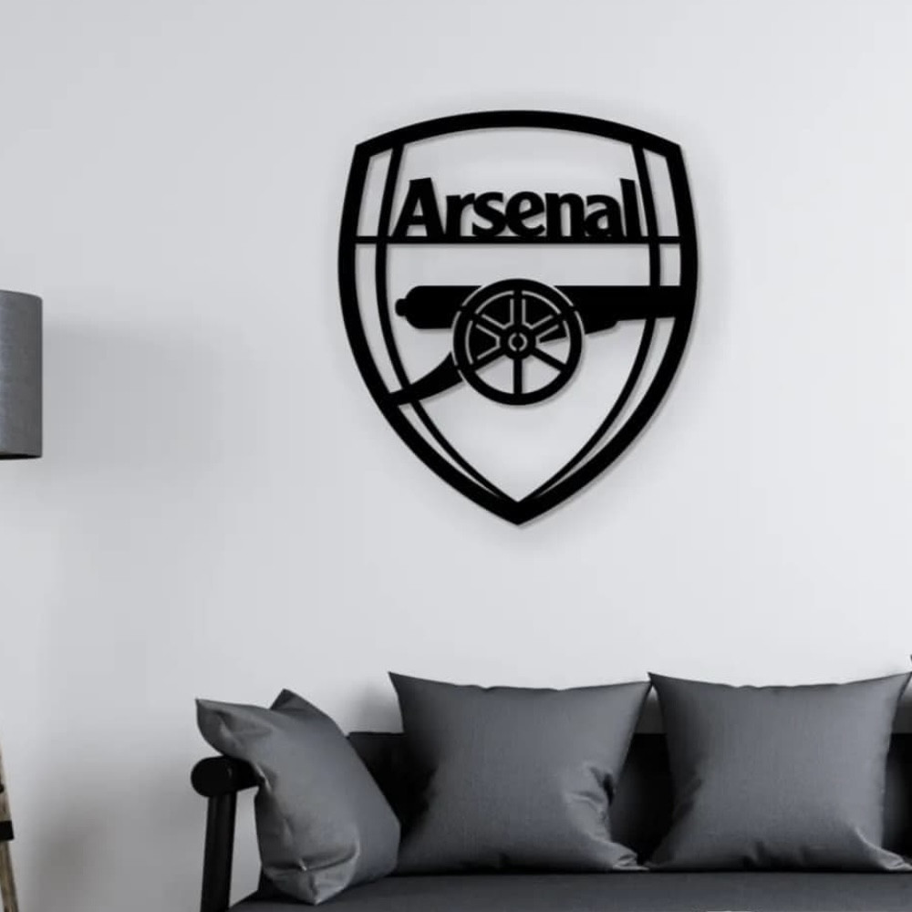 Настенное панно с эмблемой футбольного клуба ARSENAL 50*42 см