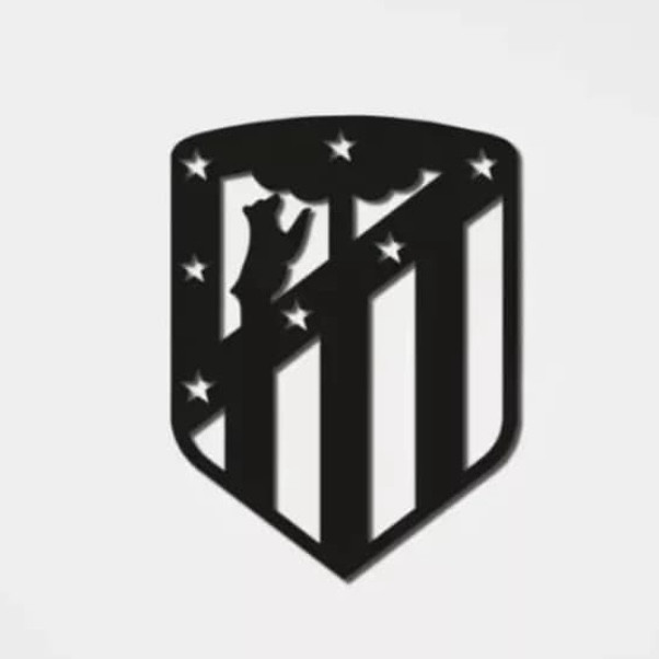 Настенное панно с эмблемой футбольного клуба ATLETICO DE MADRID 50*37 см