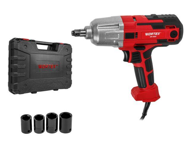 Гайковерт электрический электро WORTEX WR 4560 в кейсе 400 Н*м, 450 Вт, 2800 об/мин (2800 об/мин., 4м шнур,