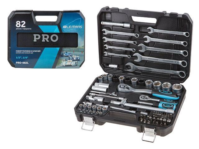 Набор головок и ключей 82пр. 1/4",1/2" PRO STARTUL (СТАРТУЛ) LE MANS (PRO-082L)