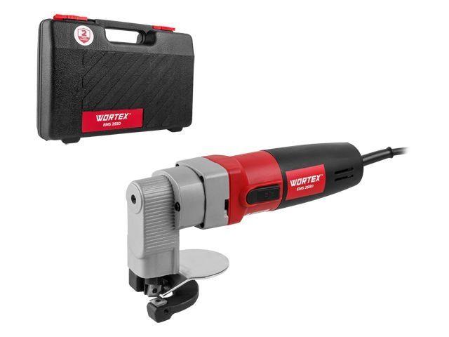 Ножницы листовые WORTEX EMS 2550 в кейсе 500 Вт, 1800 ход./мин., 3 м кабель (2,55 кг)