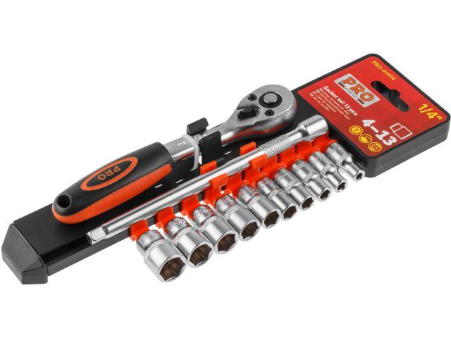 Набор головок 1/4" 4-13мм 12 предметов PRO STARTUL (СТАРТУЛ) (PRO-41414)