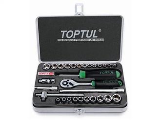 Набор головок 1/4" 4-14мм 3/16"-9/16" 29 предметов 6гр. метал.кейс (GCAD2902)