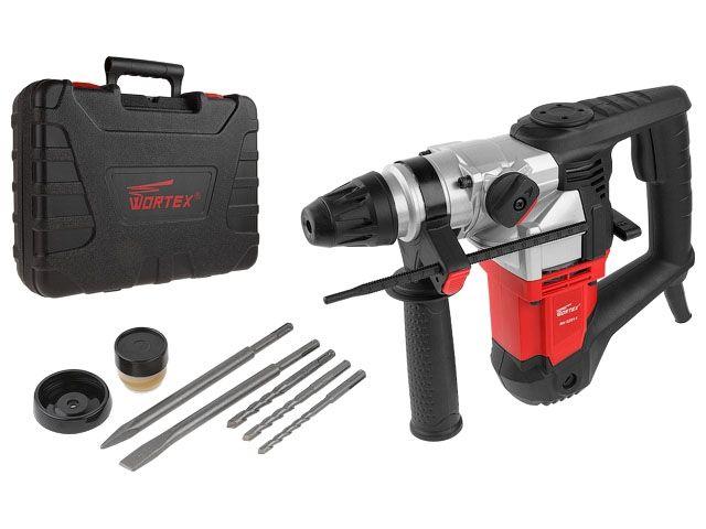 Перфоратор WORTEX (Вортекс) RH 3231-1 в кейсе + (2 зубила, 3 сверла) 1000 Вт, 4.8 Дж, 32 мм, 2 режима,