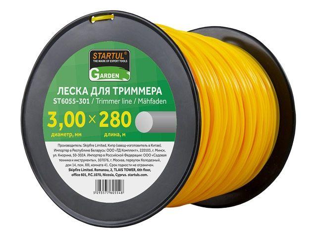 Леска для триммера ф 3.0 мм х 280 м кругл. сеч. STARTUL (СТАРТУЛ) GARDEN