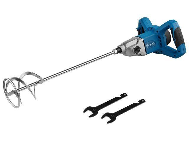 Миксер строительный BULL (Булл) BM 1416 1600 Вт, 2 скор., M14, рег. об. + насадка