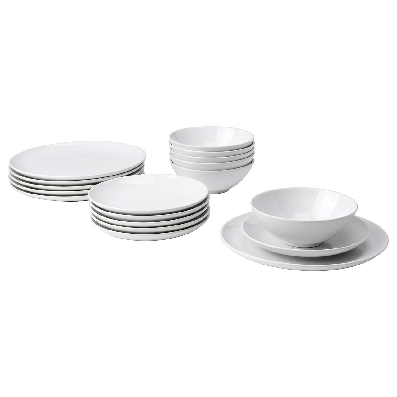 IKEA/ ГОДМИДДАГ сервиз,18 предметов, белый