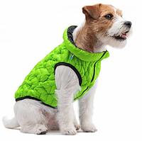 Курточка двухсторонняя AiryVest UNI салатовая/черная S 35-38 см (2537)
