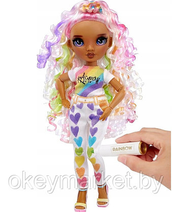 Кукла Rainbow High с фиолетовыми глазами серия Color & Create 594147, фото 2