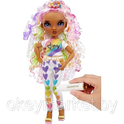 Кукла Rainbow High с фиолетовыми глазами серия Color & Create 594147, фото 2