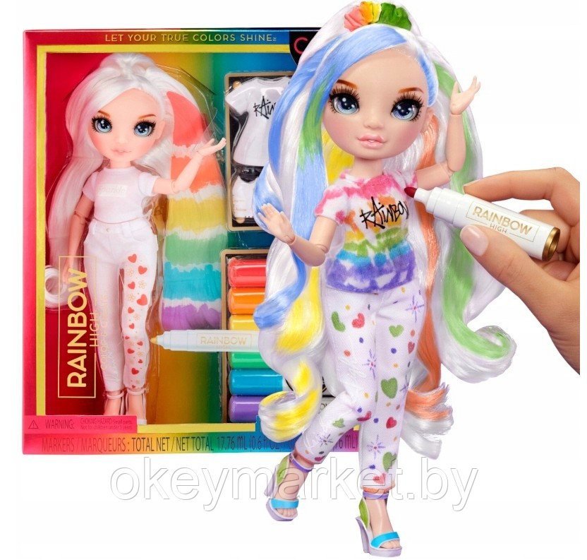 Кукла Rainbow High с голубыми глазами серия Color & Create 594123, фото 2