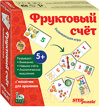 ДОСУГ Игра развивающая из дерева Фруктовый счет Step Puzzle  ЦЕНА БЕЗ НДС