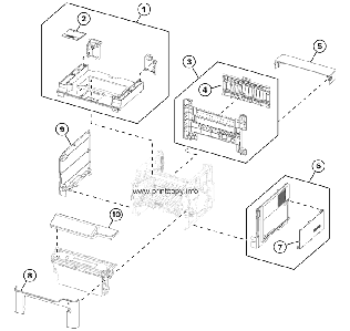 Передняя крышка 41X1355 | 41X1163 для Lexmark B2338dw/ MX321adn/ MX521de