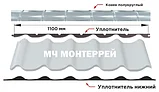 Уплотнитель для металлочерепицы Монтеррей (нижний) от 1шт, фото 4