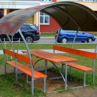 Беседка из поликарбоната Астра (длина 2 метра)