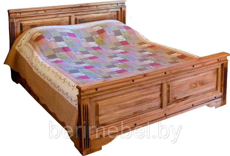 Кровать "Викинг 01-01" (сп.м. 1800х2000) Ф-181.04 орех ФанДок