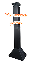 Вытяжной зонт чёрный матовый