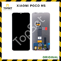Дисплей (Экран) Xiaomi Poco M5 (22041219C) в сборе Черный-ОРИГИНАЛ