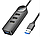 Хаб DH5б 4в1 USB на USB2.0*4, черный, 1.2 метра, фото 2